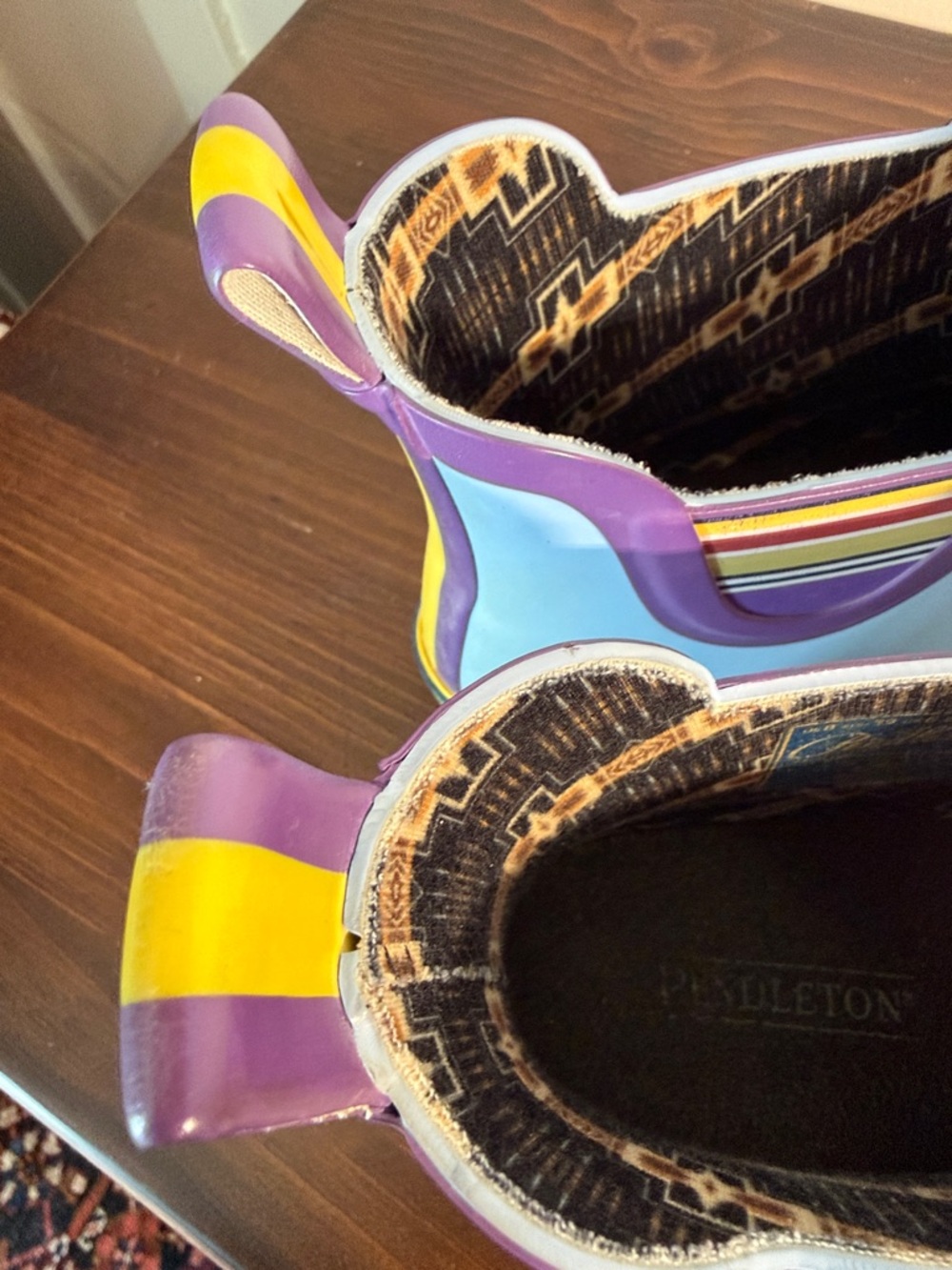 Pendleton Yosemite Rain Boots Short Rubber Boots Colorful Women 8 1/2 - Picture 5 of 12